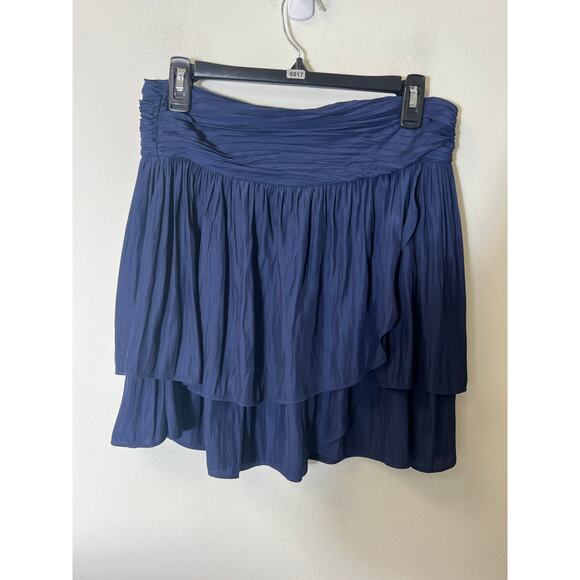 😍RAMY BROOK! Elegant Navy Blue Layered Skirt - Picture 2 of 4